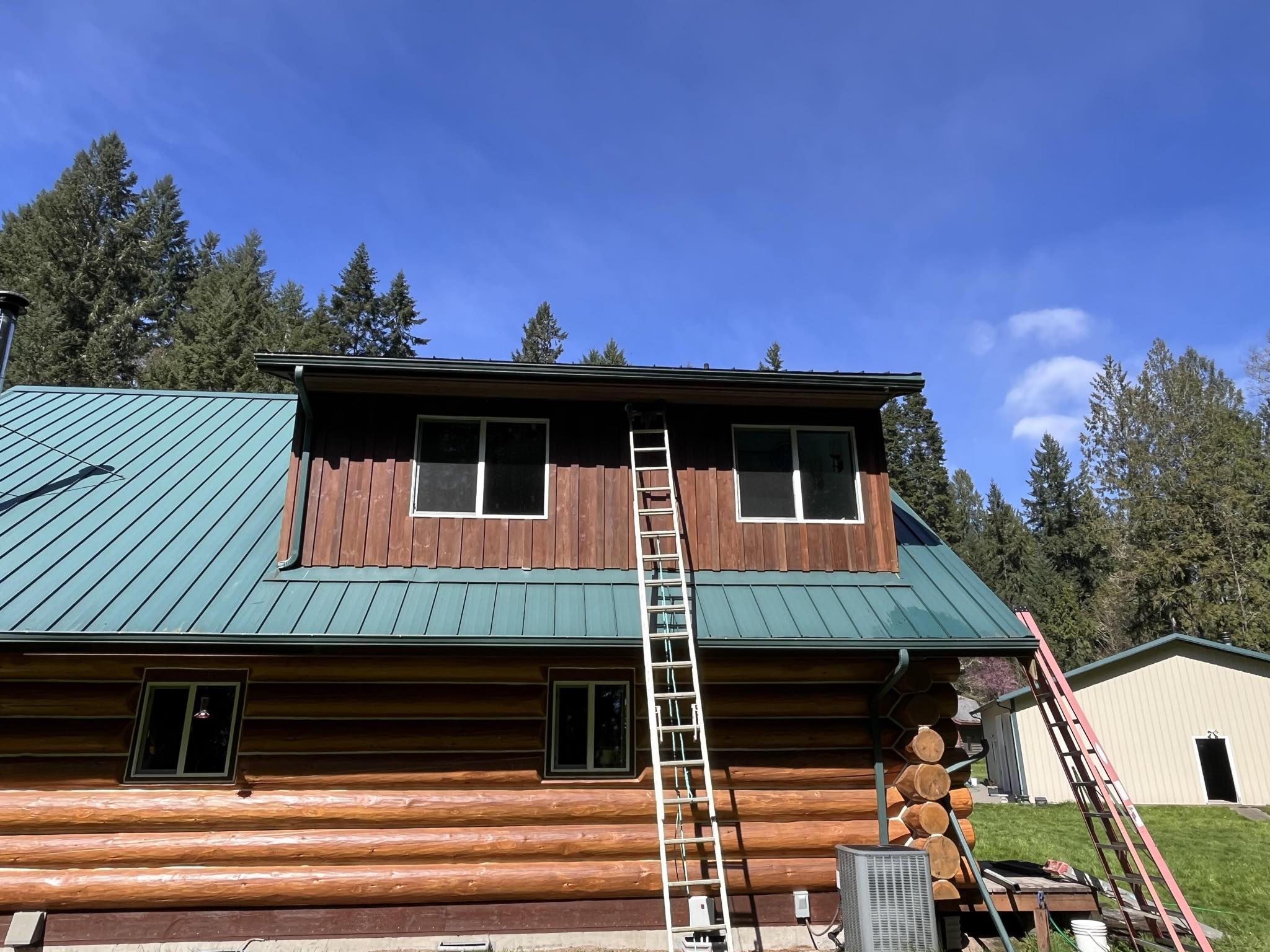 Log Cabin Roofing & Gutter Work